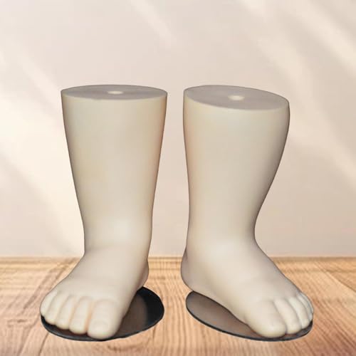 Amagogo Baby Foot Model Sock Display Model Photo Prop Reusable Mannequin Feet Manikin for Commercial Use, Retail, Malls Showcase Shop, Skin Color