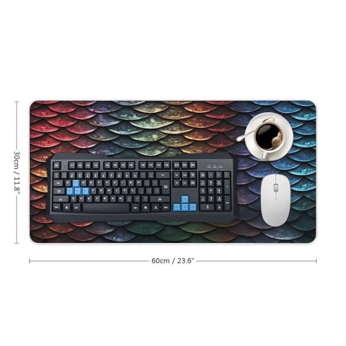 Mouse Pad Grande Dragon Scale de Goma 30x60 cm miniatura 2
