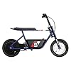 Razor Rambler 12 Electric Retro Mini Bike Ride for Teens Ages 13+, 170 lb Max Weight, Dark Blue – 250W Motor, Up to 14 Mph, 40-Min Run Time, Twist-Grip Throttle, Spoked Wheels w/ 12” Pneumatic Tires #3