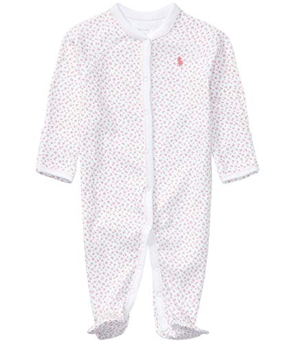 Ralph Lauren Baby Girls Floral Cotton Coverall White Multi (3 Months) #TOP21