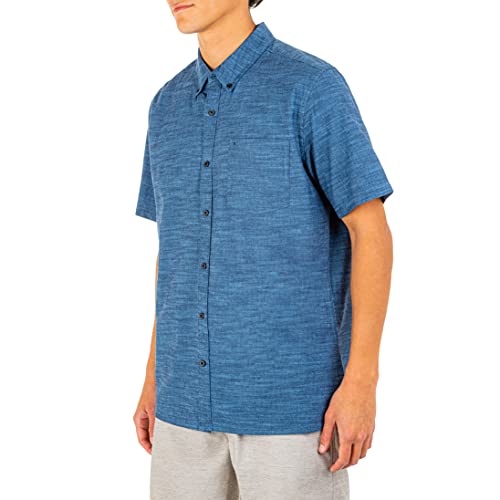 Hurley Men's One and Only Textured Short Sleeve Button Up3