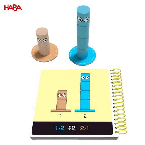 HABA Logic! Games Amandas Alpakas – Sortierspiel aus hochwertigem Holz, inspiriert vom beliebten App-Spielprinzip, Knobelspaß für Kinder ab 7 Jahren – 2011825001