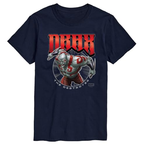 Marvel - Drax Logo - Men's Short Sleeve Graphic T-Shirt Navy