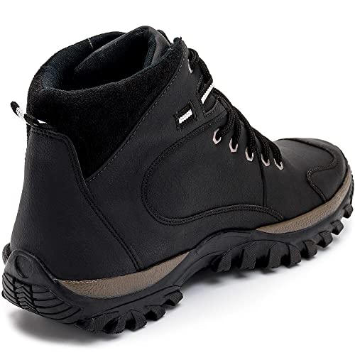 Bota Coturno Masculino Adventure Urbano Trabalho Segurança A.Andrade Cor:Preto;Tamanho:40;Gênero:Mas