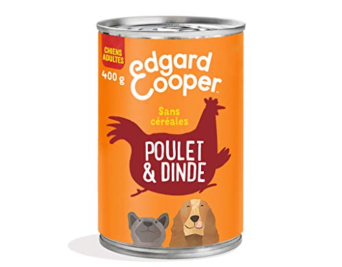 Edgard & Cooper Dose für ausgewachsene Hunde ohne Getreide, natürliche Nahrung, frisches Huhn und Truthahn, gesunde Ernährung… – Ansicht 1