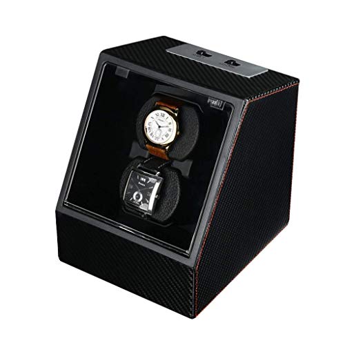 YUXO Watch Winders Remontoir à Montre Remontage Automatique Boîte De Montre Ménage Tournez Montre Winder 2 + 0 Montre Remontoir Mécanique Montre Affichage Boîte De Rangement Cover