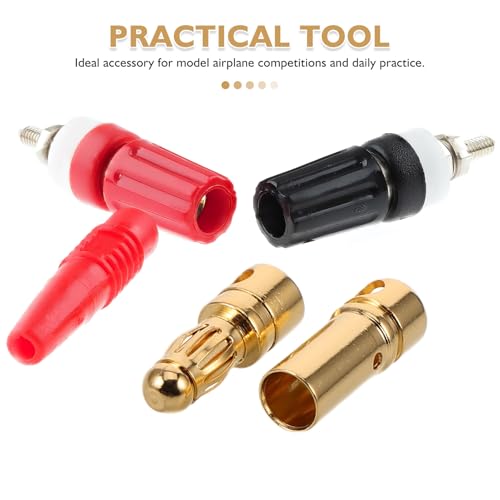 Conectores banana de 20 piezas tipo macho y hembra para altavoces y cables 3