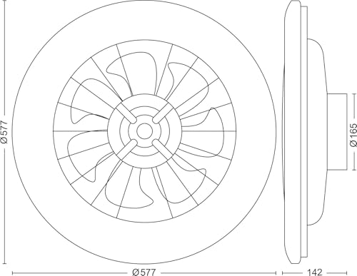Philips Ventilateur de Plafond LED - vue 3