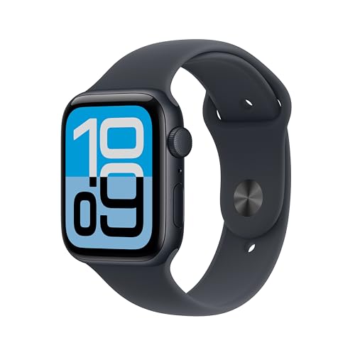 Apple Watch SE 3 GPS 44-mm Midnight Aluminium Case with Midnight Sport Band S/M