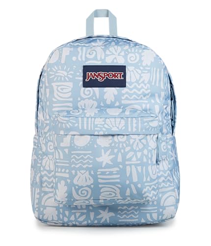 Image of JanSport SuperBreak Plus Backpack with Padded 15-inch Laptop Sleeve and Integrated Bottle Pocket - Spacious and Durable Daypack for Work and Travel - Coastal Curiosities