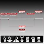 7FT Olympic Barbell 45 lb Barbell 2 INCH 1000lbs/1500lbs Capacity Olympic Bar with Moderate Knurling For Squats Curls Deadlifts - Image 2