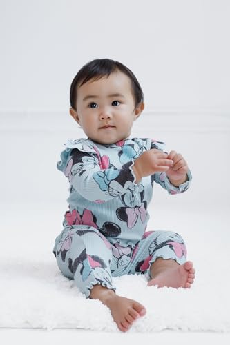 Image of Disney Girls' Ribbed Long Sleeve Tee and Pants Set for Baby & Kids