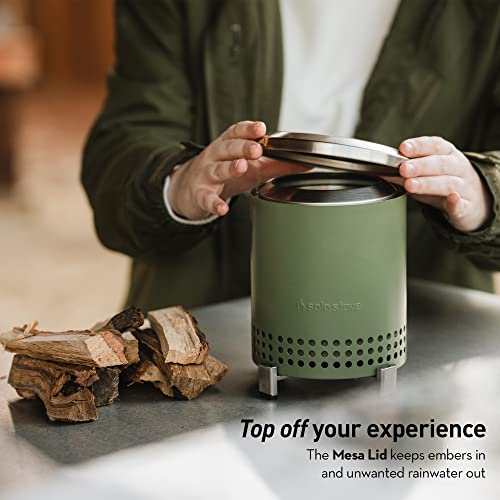 Solo Stove Mesa zestaw akcesoriów | zawiera 4 mini patyczki ze stali nierdzewnej + podpórki na pelety, pokrywkę Mesa, pokrowiec, akcesoria do paleniska na zewnątrz, 22,4 x 40,6 cm, 1 kg