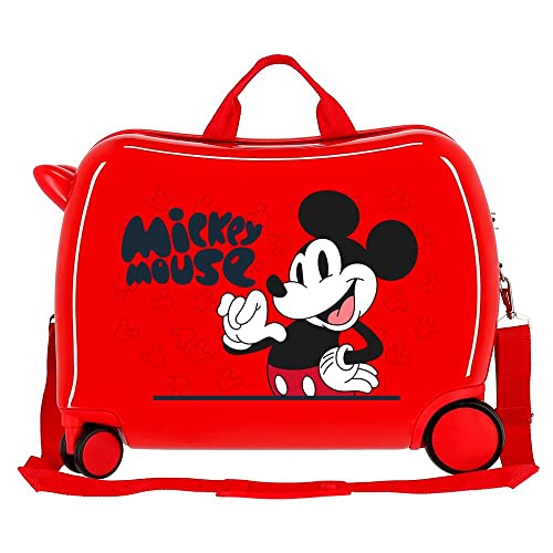 Disney Mickey, Red, One Size, children's suitcase3