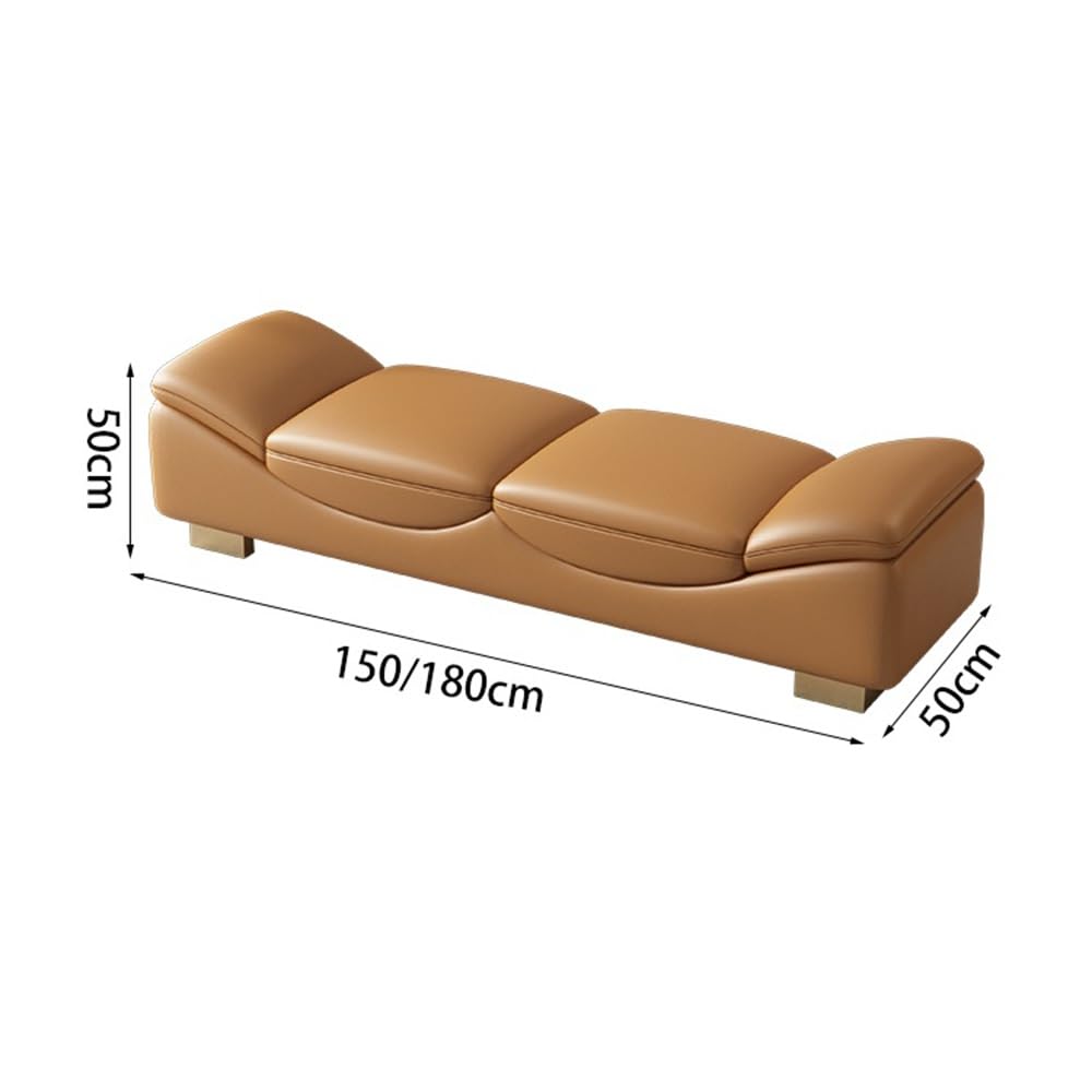 Stylowa ławka do sypialni - luksusowa sofa na łóżko i schowek przy wejściu - kompaktowy szezlong do salonu