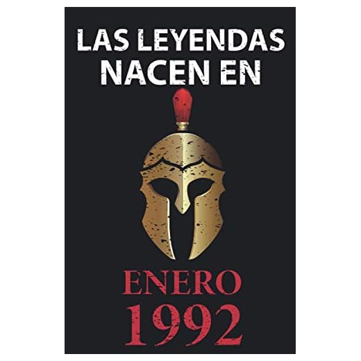 Las leyendas nacen en enero 1992: Regalo de cumpleaños perfecto para hombre y mujer de 29 años I Cita positiva , humor I Cuaderno , diario , libro de ... I Idea original para el 29 cumpleaños