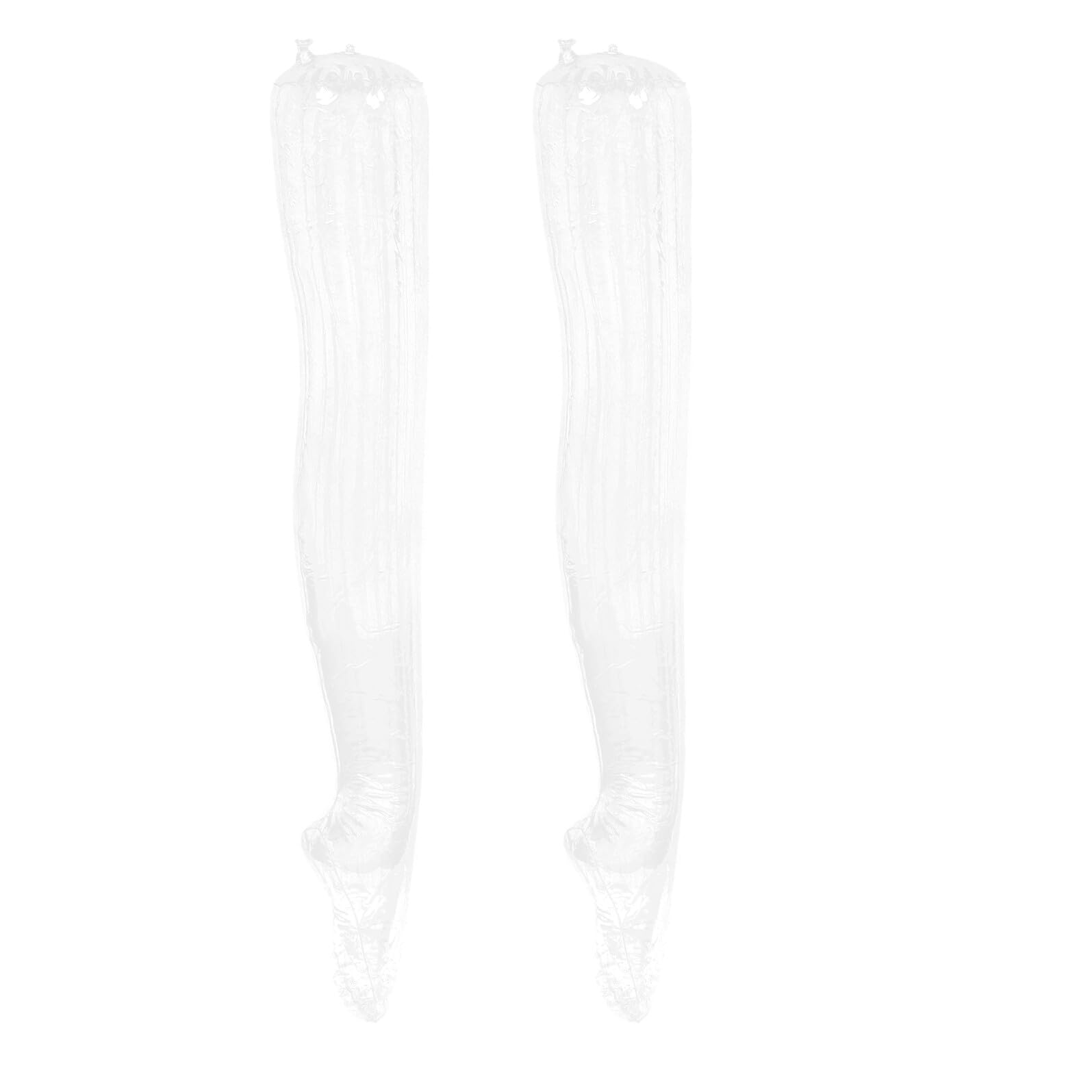 Maniquí de medias inflable de 2 piezas portátil en plástico para escaparate de tiendas