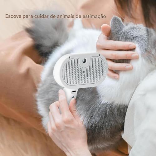 Brush de gato para derramar, Spritz Defur pente para gatos - Tanque de água de gato com 35 ml de vap