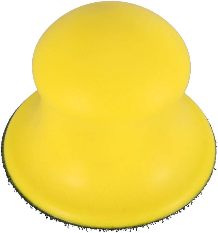 3 Inch Round Hand Sanding Block Foam Sanding Pad Hook Backing Plate for Random Orbital Sanders Polishers and DIY Surface Preparation