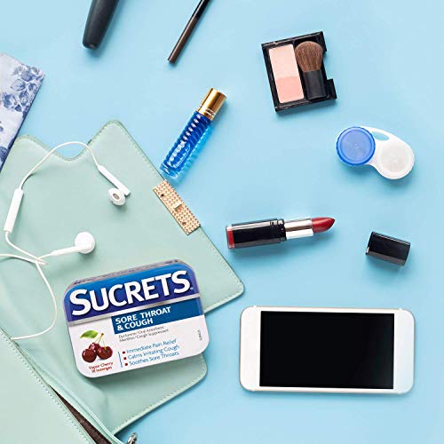 Sucrets Sore Throat & Cough Lozenges, Vapor Cherry Flavor, 18 Count (Pack Of 3) #TOP5