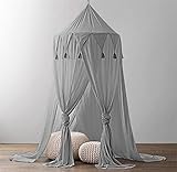 Betthimmel-Material：Der Stoff besteht aus speziellem Chiffon für ein zartes Gefühl, strapazierfähig. Bequemer und atmungsaktiver als Baumwolle