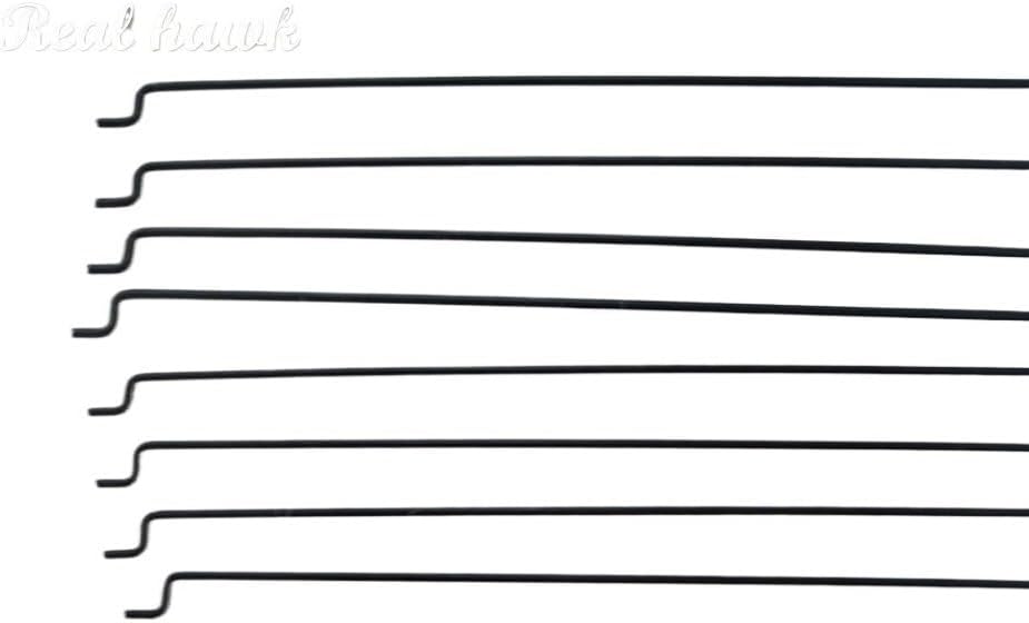 Replaceable 10pcs Z type D1.0/1.2/1.5mm push rod steel wire push pull rod pushrod for rc aircraft airplane pull push connecting rod Drone accessories (Color : D1.0x85mm)