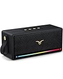 Caixa de Som Bluetooth Portátil 80W Max, GoFree Max Som Bluetooth 5.3 d'Água IP67 com Luz RGB, 3 Modos de EQ, Tecnologia TWS, 12h de Autonomia, Suporte USB/AUX/TF, Ideal para Praia e Uso ao Ar Livre