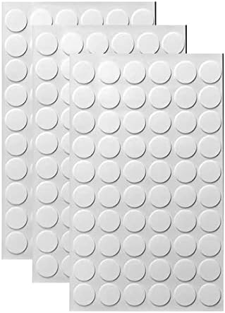 Warmword 210 Pcs Double Sided Adhesive Dots,Removable Clear Sticky Putty No Trace Round Adhesive for Wall Hanging Festival Decoration