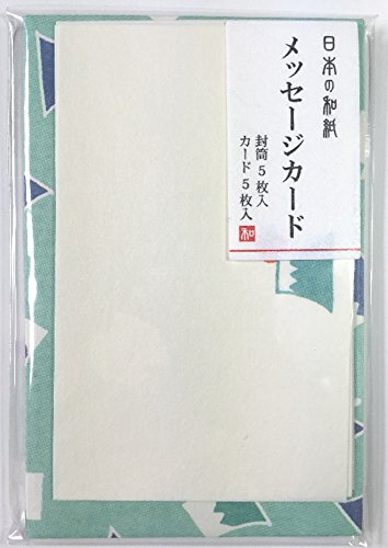 Daiso Japan Message Card Set Washi (Mt. Fuji)