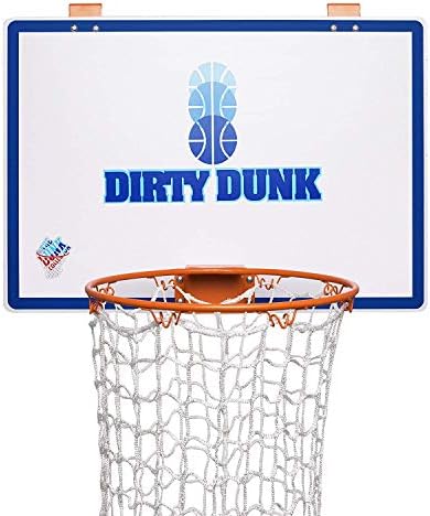 The Dunk Collection Dirty Dunk Over-The-Door Basketball Hoop Laundry Hamper, Original Theme (20)
