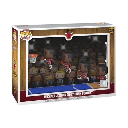 Funko Pop! Moments Deluxe: Chicago Bulls - Michael Jordan - ('87 Dunk Contest) - Figura de Vinilo Coleccionable - Idea de Regalo - Mercancia Oficial - Juguetes para Niños y Adultos - Sports Fans