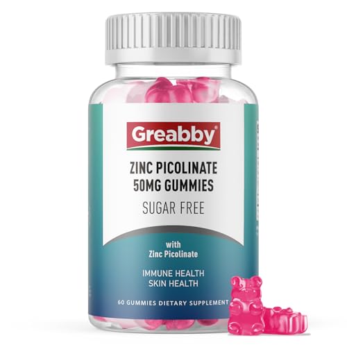 Zinc Picolinate 50 mg Zinc Gummies Sugar Free 60 Count