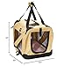 Pet Life ® Vista-View 360 Degree Zippered and Collapsible Soft Folding Pet Dog Crate Travel Dog Kennel with Zippered Entrances