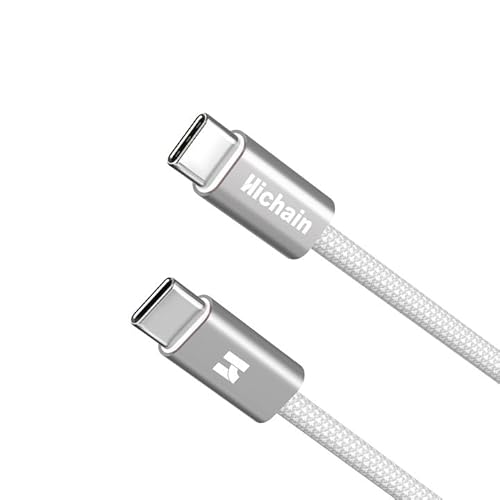 Hichain 65W Cavo Usb C Ricarica Veloce Cavo Usb Type-c 1.8m Usb-C Compatibile con iPhone16/15 Pro Max, Galaxy S24/S23, MacBook Pro/Air, iPad, Laptop ecc