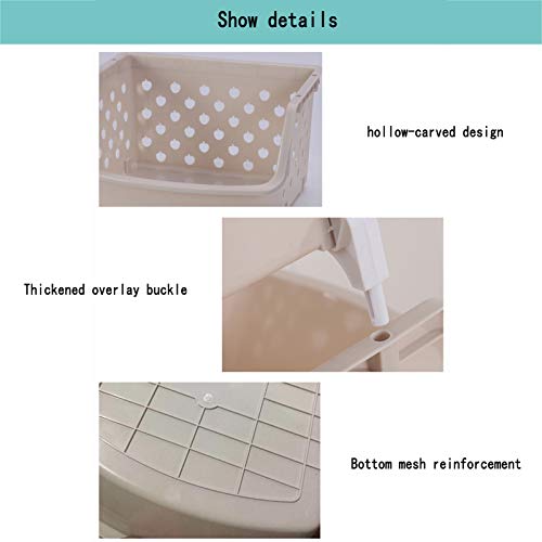 Panier de support empilable pour résoudre le désordre du bain - 7