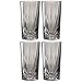 Produktbild Leonardo Capri Trink-Gläser 4er Set grau, spülmaschinenfeste Saft-Gläser mit Relief Facetten-Schliff XL, bunte Wasser-Becher aus Glas, 530 ml 022361