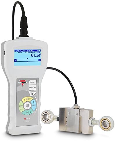 TORBAL FB50k Digital Force Gauge, 10,000lbf x 2lbf, Tension and Compression, Built-in microSD, USB, RS232, Peak and Multi Peak Detection