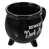 DOITOOL Taza de Café Negra con Diseño Halloween para Bebidas Calientes con Asa Cómoda para Hogar y Cafeterías Regalo Original para Amigos y Familia