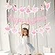 3 Stück Happy Birthday Girlande Mädchen,Geburtstagsgirlande Ballerina,Wimpelkette Geburtstag mit Ballett Deko,Ballerina Geburtstag Deko,Tutu Tanzparty Banner,Tutu-Tanzpartyzubehör für Mädchen (Rosa)