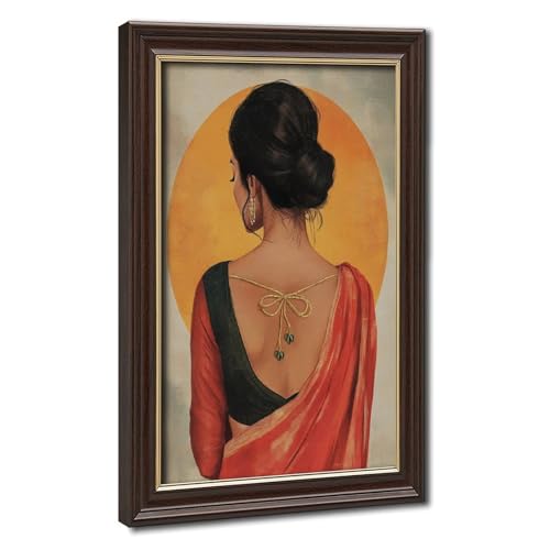 Poster toile fille indienne pour raviver un mur vide de salon