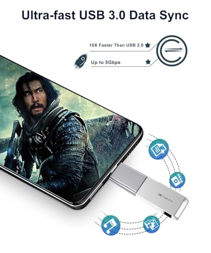 Elebase 4 Pack USB C to USB Adapter and 4 Pack USB to USB C Adapter&Type C Male to 3.0 Female Charger for iPhone 17 16 15 Pro Max,MacBook Air,Mac,iPad,Samsung Galaxy S24 S23 S22,Surface Go - Thumbnail 3