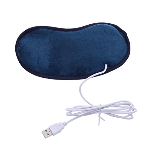 HEALLILY USB Heated Eye Mask Warm Compress Eye Shade for Dry Puffy Eyes
