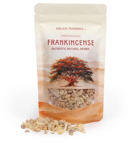 Biblical Fragrance – Premium Frankincense Incense Grains – Natural & Pure Aromatic Tears for Church Worship, Prayer & Meditation, 200 g / 0.44 lb
