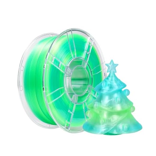 iBOSS Gradient PLA Plus 3D Printer Filament 1.75mm+/-0.02mm, 1kg Spool (2. 2lbs) Transparent Dual Color 3D Printing Filament, PLA Pro 3D Filament, Fit Most FDM Printer(Transparent Blue Green)