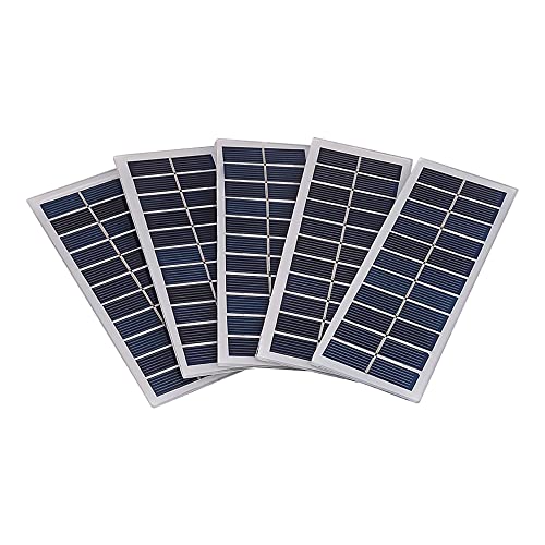 Sunyima Mini Solar Panels (5Pcs 6V 160Ma 5.19"X1.89") High Performance Solar Panel Mini Solar System Diy For Battery Phone Chargers Portable Solar Cell #TOP9