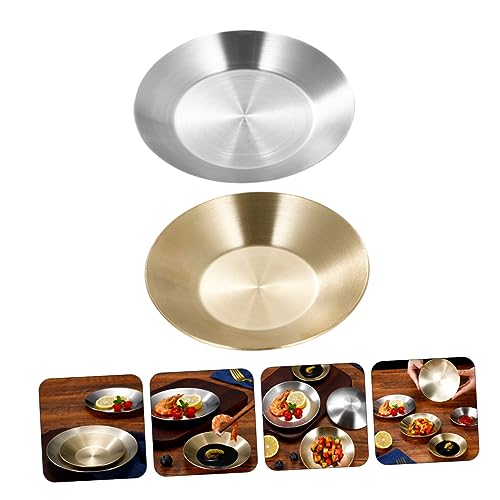SOLUSTRE 2pcs Sauce Dishes Appetizer Serving Plates Rustproof Side Dish Bowls for Dipping Sauces and Seasonings for Home Restaurant Use - Thumbnail 7
