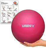URBNFit Small Exercise Ball - 9-inch Mini Pilates Ball with Fitness Guide for Yoga, Barre, Physical...
