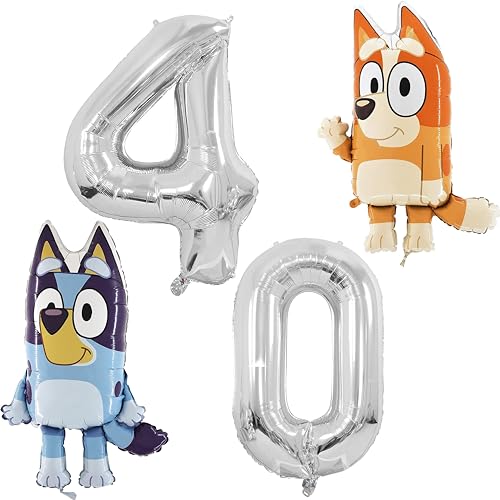 Ballons Foil Bluey et Bingo à offrir pour une surprise d'anniversaire magique