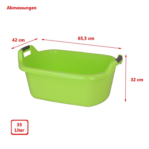 Curver Laundry Basket 35 65,5x42x32 cm Lime Wash Bowl Laundry Basket Laundry Room Laundry