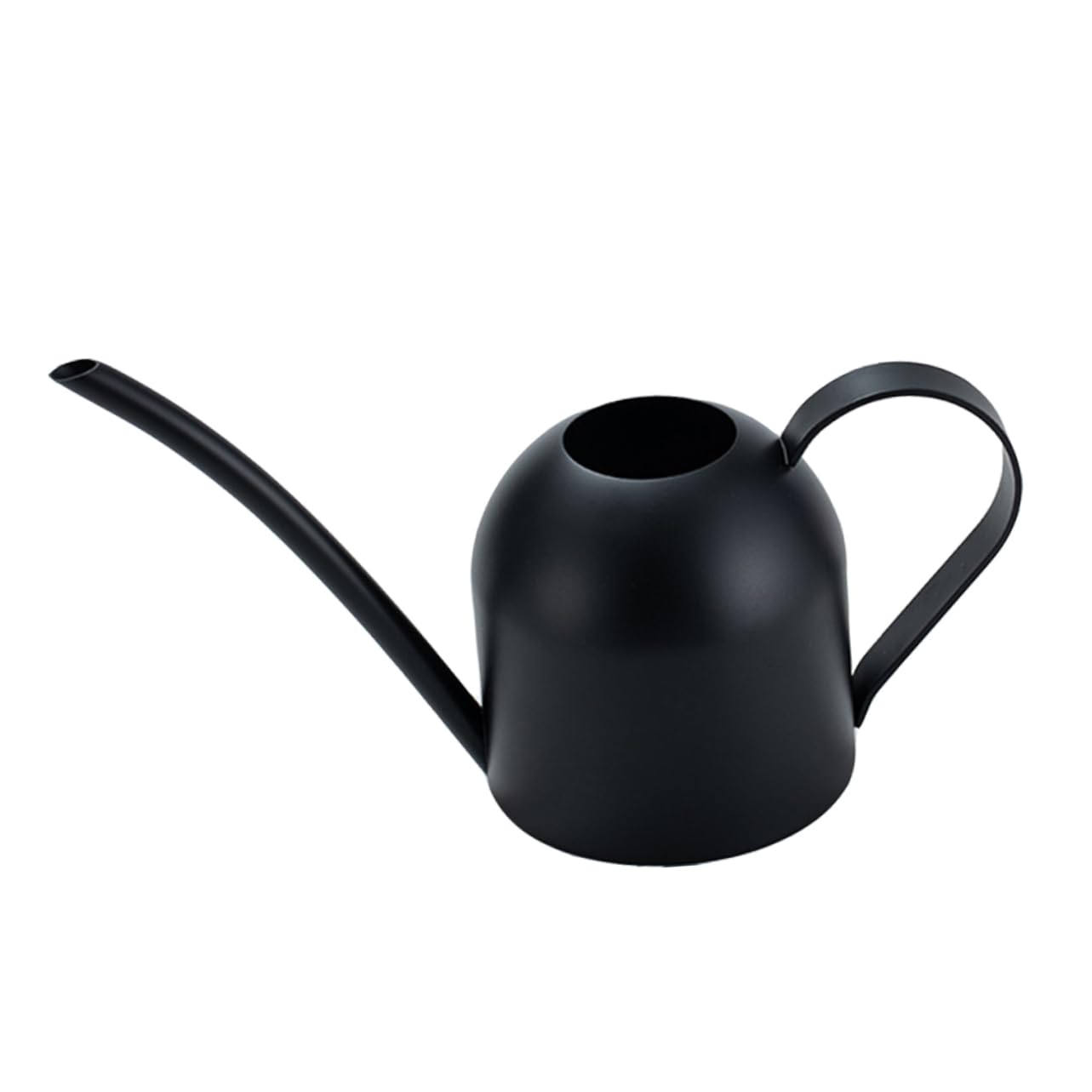 Annaffiatoio in Acciaio Inox da 500ml Beccuccio lungo Nero